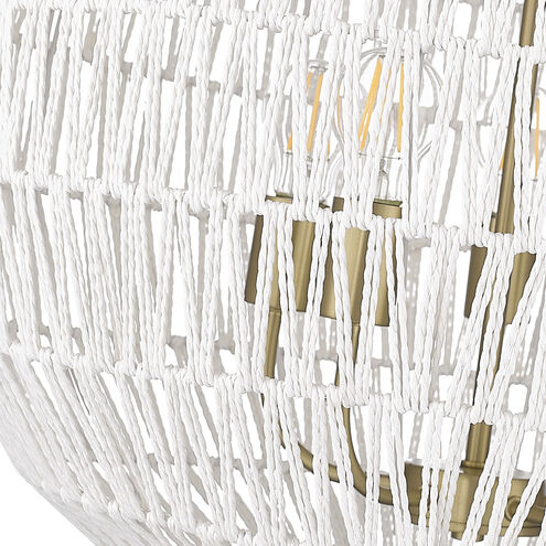 Florence 5 Light 24.88 inch Brushed Champagne Bronze Pendant Ceiling Light